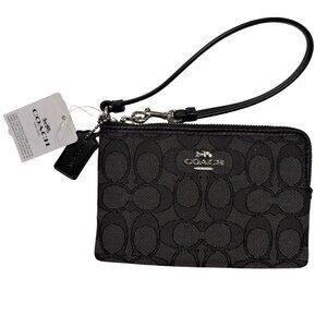 Coach Black Wristlet Clutch